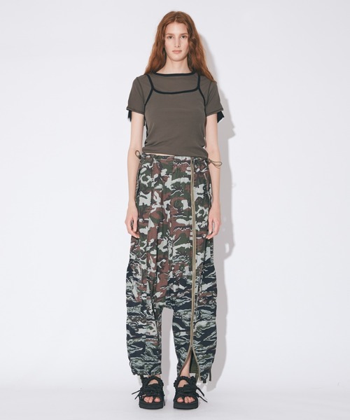 カーゴパンツ ビューティフルピープル beautiful people Alpha double-end camouflage cargo PTの画像