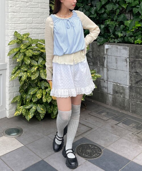 「HELLO.SANFRANCISCO」 ショートパンツ ONE SIZE オレンジ レディース_画像9
