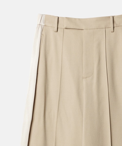 ワイドパンツ パンツ コントラストパネルトラウザー / Contrast Panel Trousers レディースの画像