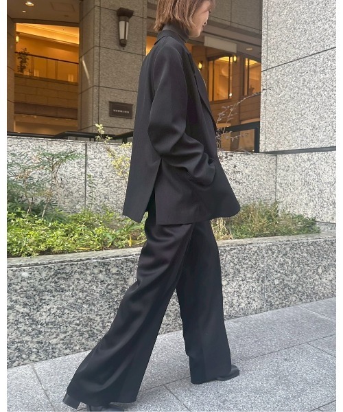 ワイドパンツ パンツ コントラストパネルトラウザー / Contrast Panel Trousers レディースの画像