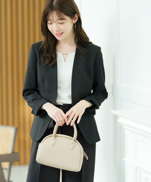 「GeeRA」 「SUCRE」セットアップ 11号 ネイビー レディース_画像2