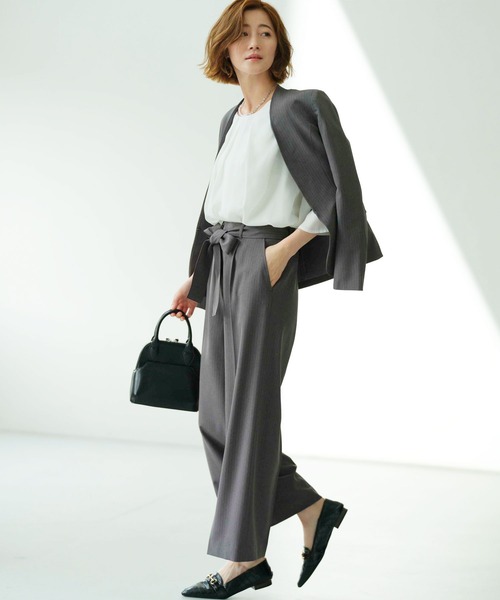 「GeeRA」 「SUCRE」セットアップ 11号 ネイビー レディース_画像3