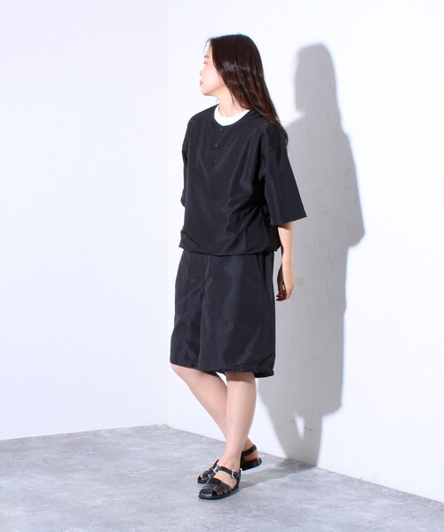 「TAION」 ハーフパンツ L セージグリーン メンズ_画像2