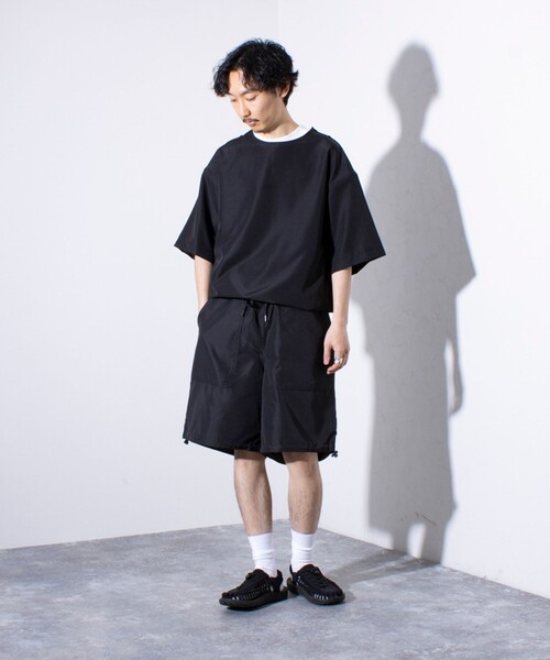 「TAION」 ハーフパンツ L セージグリーン メンズ_画像8