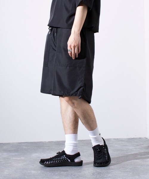「TAION」 ハーフパンツ L セージグリーン メンズ_画像9