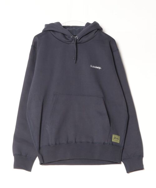 「Subciety」 プルオーバーパーカー - ネイビー メンズ_画像4