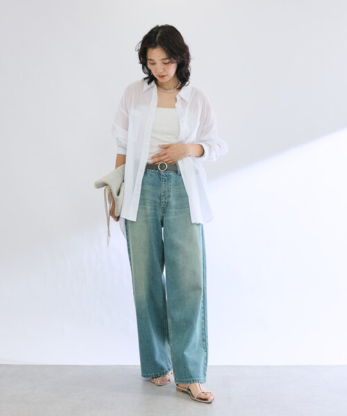 「RIVE DROITE」 長袖シャツ FREE ベージュ レディース_画像7