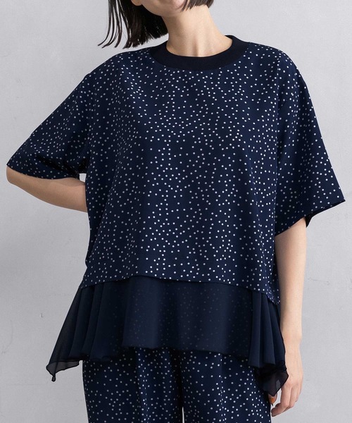 MARECHAL TERRE（マルシャルテル） tシャツ 半袖 裾フリルデザイン