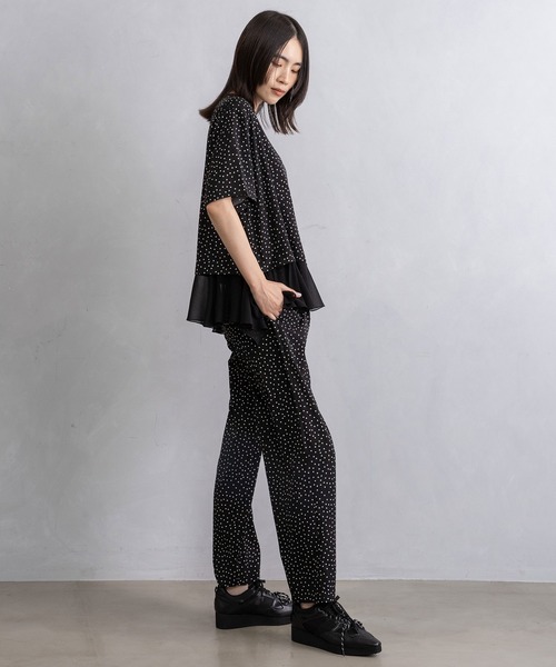 MARECHAL TERRE（マルシャルテル） tシャツ 半袖 裾フリルデザイン