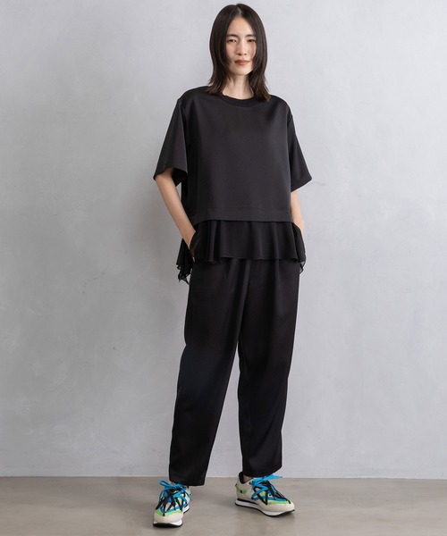 MARECHAL TERRE（マルシャルテル） tシャツ 半袖 裾フリルデザイン