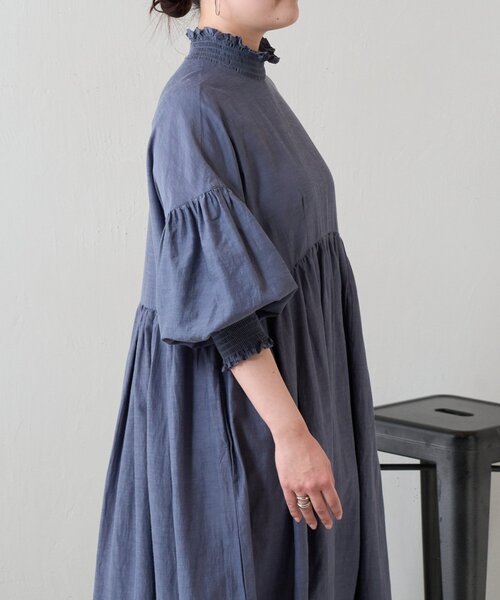 BEARDSLEY（ビアズリー） ワンピース モックネックシャーリング