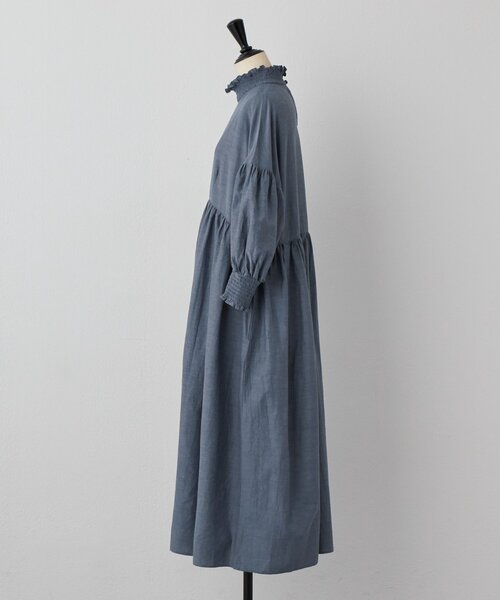 BEARDSLEY（ビアズリー） ワンピース モックネックシャーリング