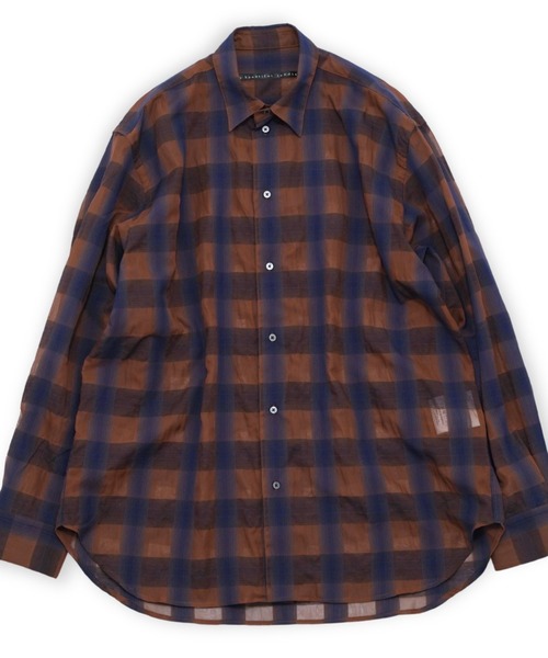 シャツ 「my beautiful landlet」 SIZZLE CHECK/CALVIA STRIPE OVERSIZE SHIRT_2