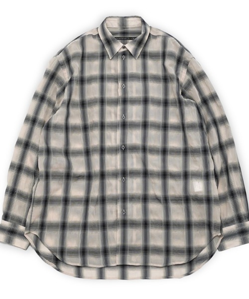 シャツ 「my beautiful landlet」 SIZZLE CHECK/CALVIA STRIPE OVERSIZE SHIRT_6
