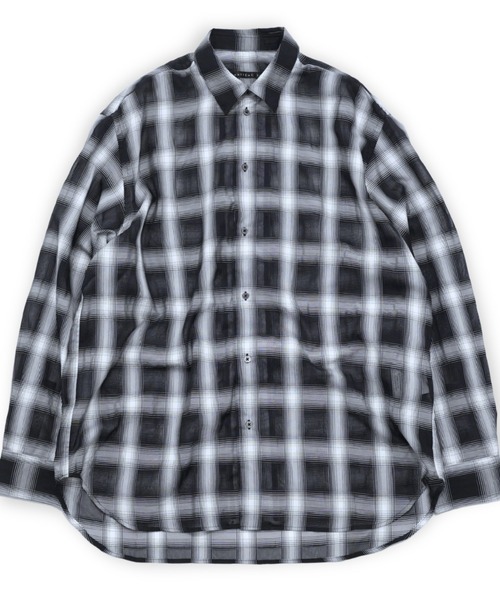 シャツ 「my beautiful landlet」 SIZZLE CHECK/CALVIA STRIPE OVERSIZE SHIRT
