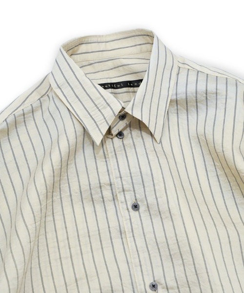 シャツ 「my beautiful landlet」 SIZZLE CHECK/CALVIA STRIPE OVERSIZE SHIRT_25