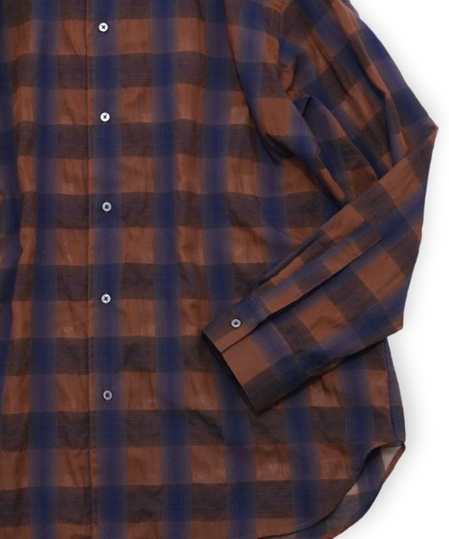シャツ 「my beautiful landlet」 SIZZLE CHECK/CALVIA STRIPE OVERSIZE SHIRT_21