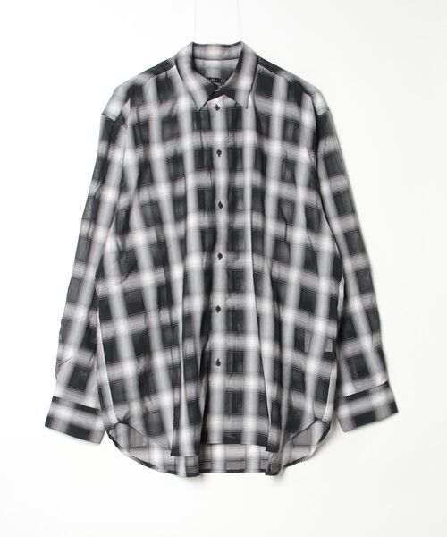 シャツ 「my beautiful landlet」 SIZZLE CHECK/CALVIA STRIPE OVERSIZE SHIRT_14