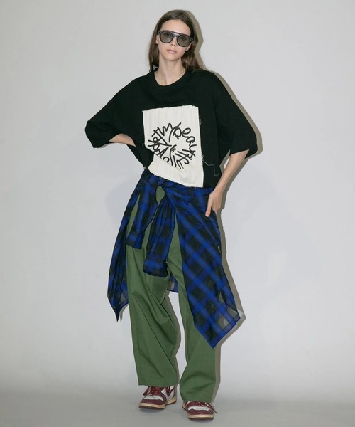 シャツ 「my beautiful landlet」 SIZZLE CHECK/CALVIA STRIPE OVERSIZE SHIRT_13