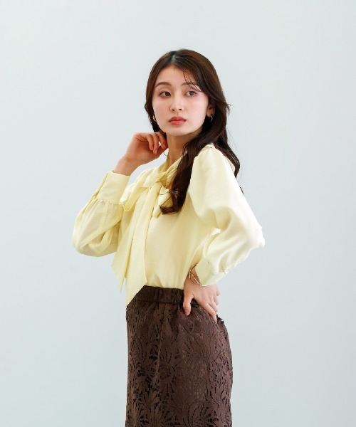 ブラウス シャツ 入学式 「 華やかに彩る 」シャイニーシアー・BIG