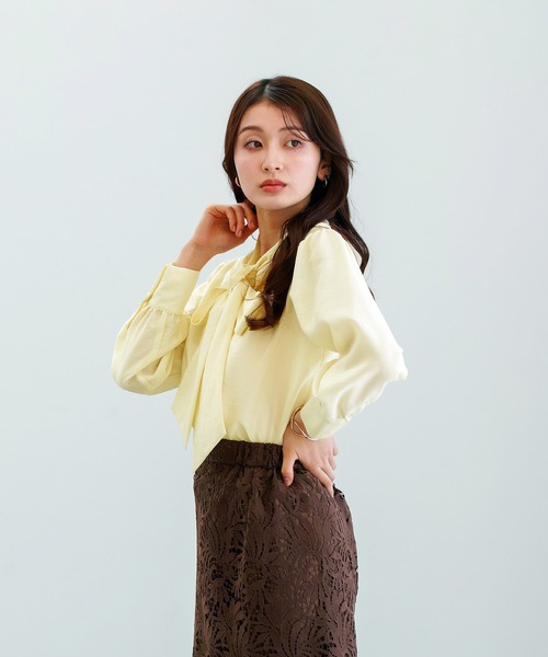 ブラウス シャツ 入学式 「 華やかに彩る 」シャイニーシアー・BIG