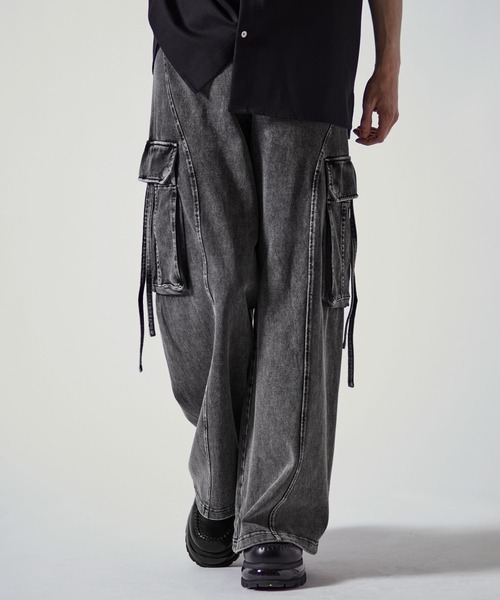 「CLEL」 カーゴパンツ S グレー メンズ_画像3