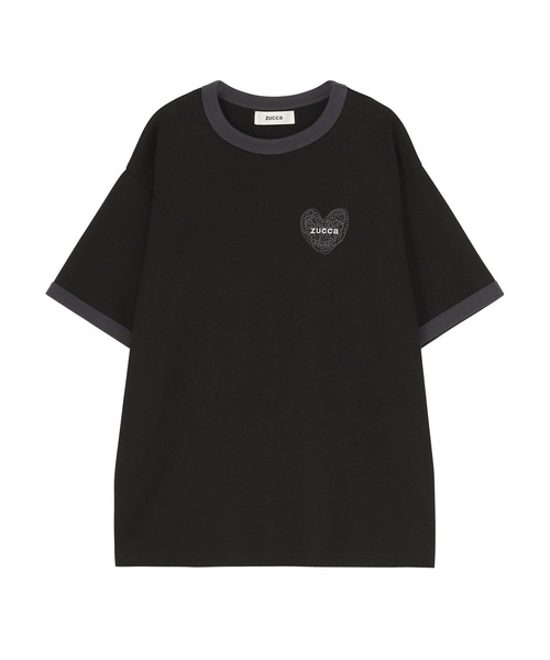 ZUCCa（ズッカ） tシャツ HEART LOGO RINGER T レディース : ZOZOTOWN