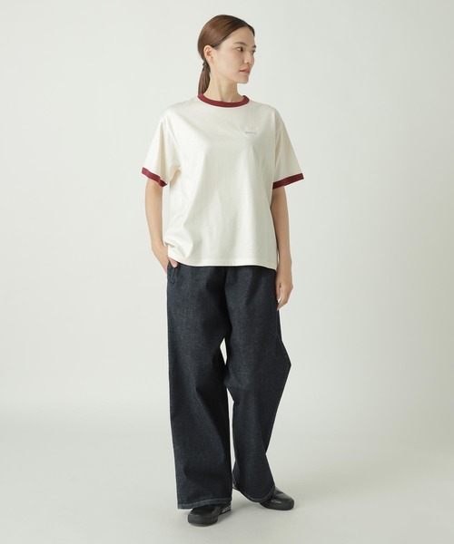ZUCCa（ズッカ） tシャツ 半袖 HEART LOGO RINGER T / S レディース