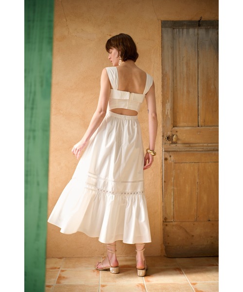 ワンピース Rebecca Sheer Tape Dress レーステープスウィッチングドレスの画像