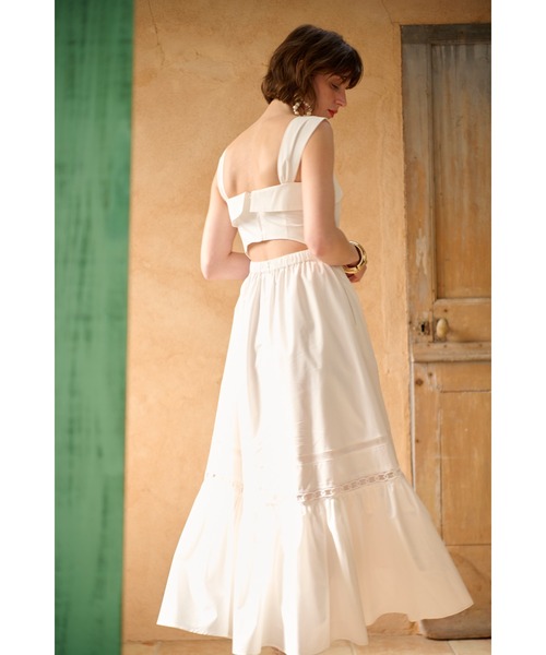 ワンピース Rebecca Sheer Tape Dress レーステープスウィッチングドレスの画像