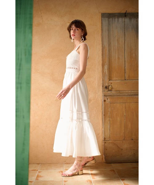 ワンピース Rebecca Sheer Tape Dress レーステープスウィッチングドレスの画像