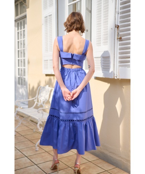 ワンピース Rebecca Sheer Tape Dress レーステープスウィッチングドレスの画像
