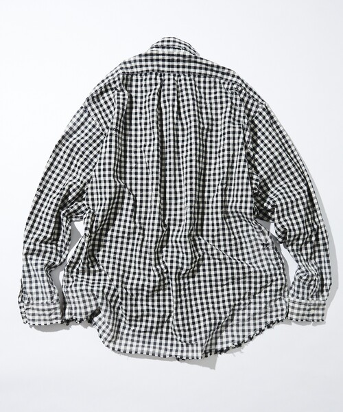 「NAUTICA」 長袖シャツ LARGE ネイビー メンズの画像