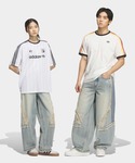 アディダス adidas ワイドパンツ ジーン...の詳細画像3