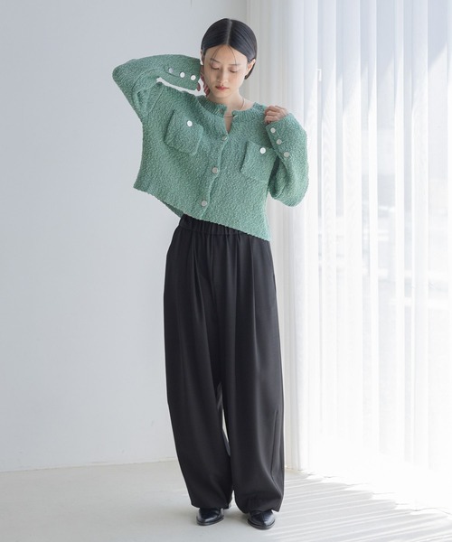 「A part by」 スラックス MEDIUM ベージュ レディースの画像