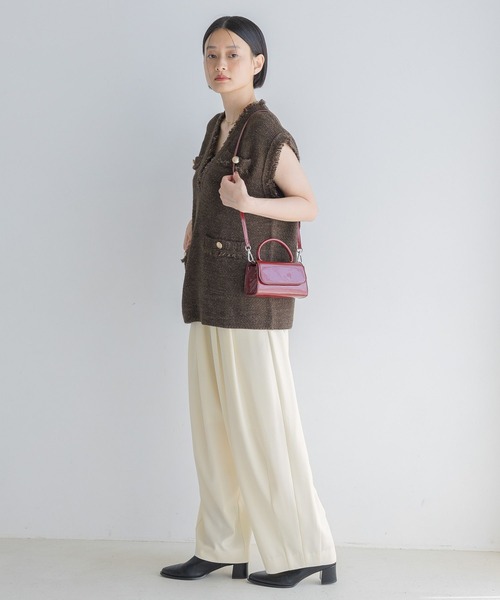 「A part by」 スラックス MEDIUM ベージュ レディースの画像