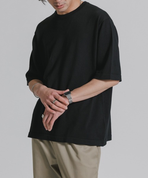JOHN SMEDLEY ブラック Tシャツ Lサイズ JOHN SMEDLEY（ジョンスメドレー） tシャツ メンズ レディース
