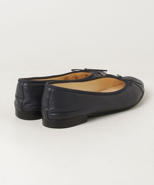 CHANEL シャネル　ネイビー　パンプス　38 CHANEL（シャネル） フラットパンプス 38.5 ネイビー レディース
