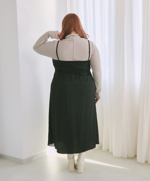 「Louiosy」 キャミソールワンピース 4L ブラック レディース_画像5