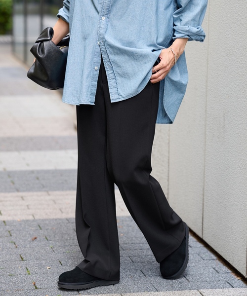 「FRAMeWORK」 パンツ 34 ブラウン レディースの画像