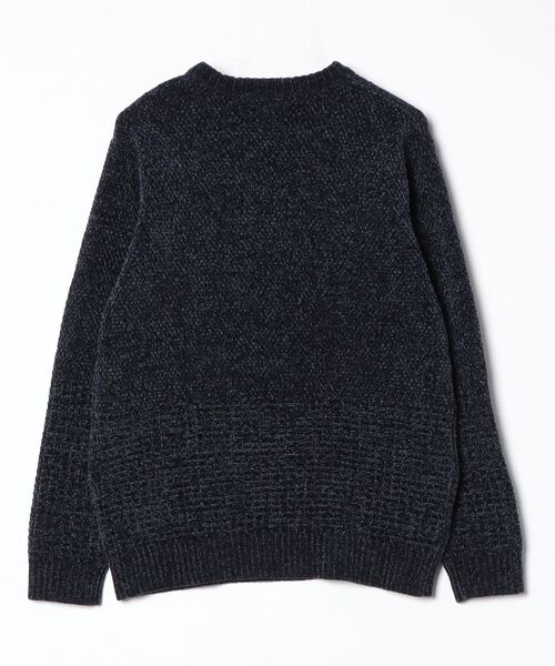 「NAVY」 長袖ニット L ネイビー メンズ_画像2