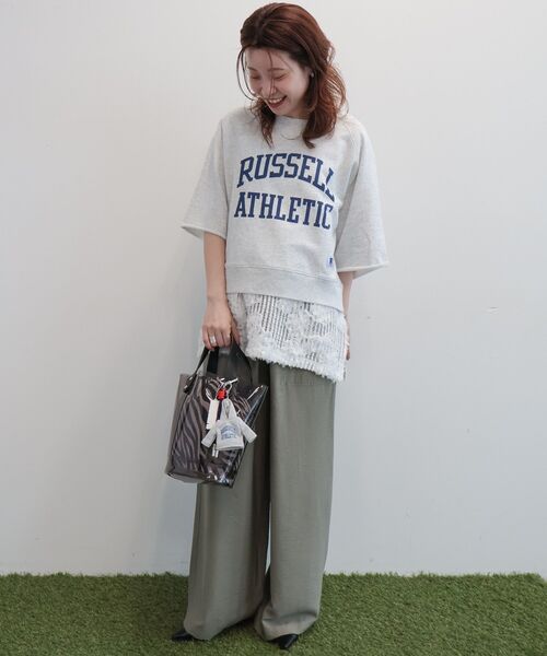 【サンフェード・雰囲気系】RUSSELL ATHLETIC スウェット 半袖 Russell Athletic（ラッセル アスレティック） トレーナー スウェット