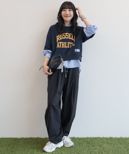 【サンフェード・雰囲気系】RUSSELL ATHLETIC スウェット 半袖 Russell Athletic（ラッセル アスレティック） トレーナー スウェット