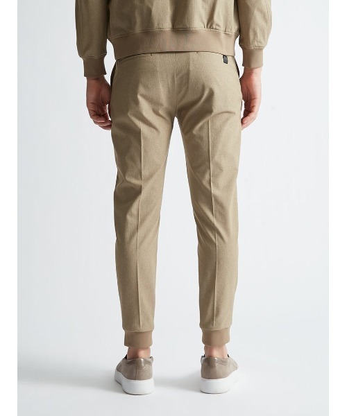 スラックス F.DOTTI プレーン リブパンツ メンズの画像