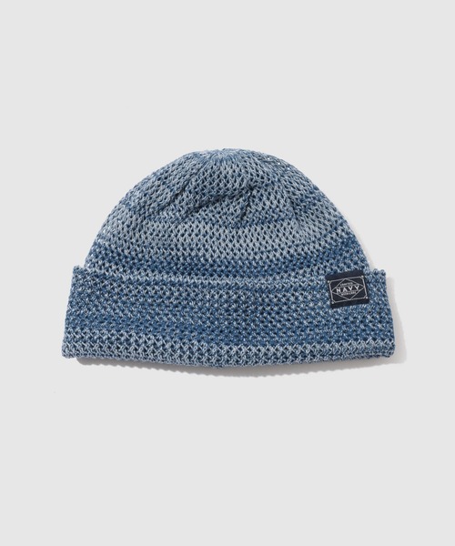 【まに。】ニットキャップ（ネイビー） NAVY ニット帽 ニットキャップ 「NAVY / ネイビー」 コットンリネン