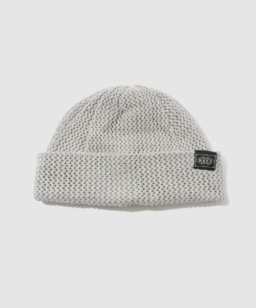 NAVY ニット帽 ニットキャップ 「NAVY / ネイビー」 コットンリネン