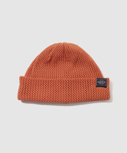 【まに。】ニットキャップ（ネイビー） NAVY ニット帽 ニットキャップ 「NAVY / ネイビー」 コットンリネン