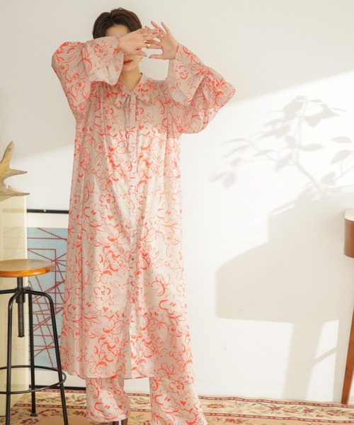 「ROSE BUD」 長袖ワンピース SMALL ベージュ レディース_画像5