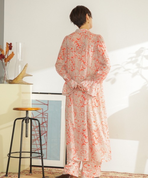 「ROSE BUD」 長袖ワンピース SMALL ベージュ レディース_画像7
