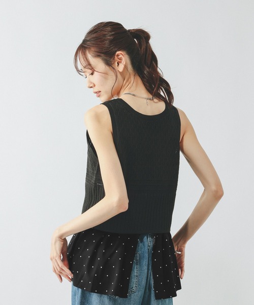 ワイドパンツ パンツ さらさらリラックスキャミ＊パンツSET/636257 レディースの画像